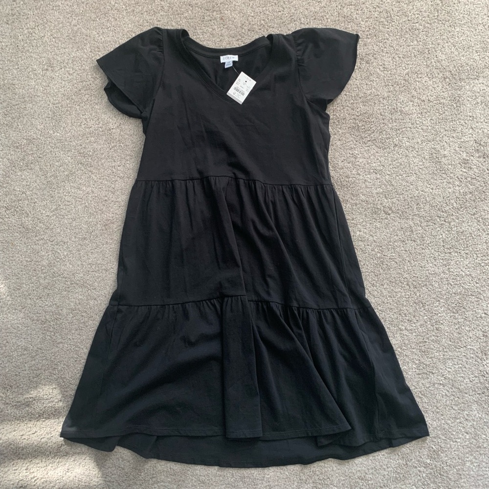 NEW J. Crew Black Tiered Women’s Dress